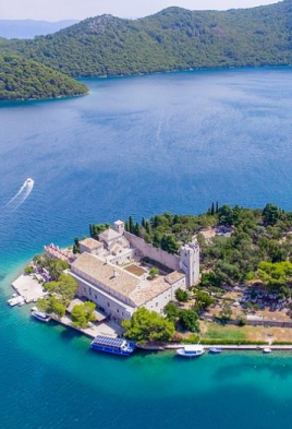 Mljet national park saltwater lake